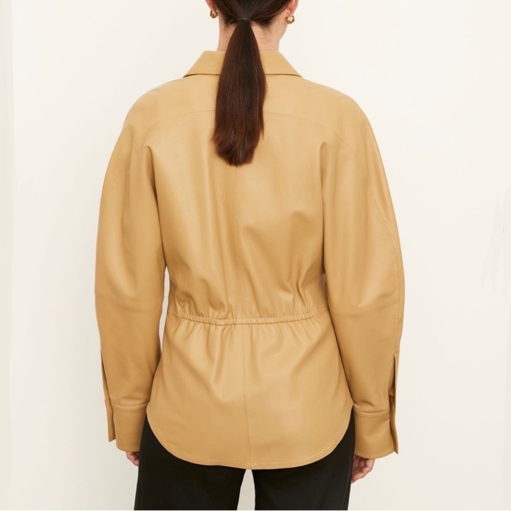 Vince LEATHER BLOUSE - Picture 2 of 7